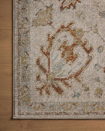 Loloi Magnolia Home by Joanna Gaines Mona Collection MOA-02 Oatmeal/Multi 2'-6" x 4'-0" Accent Rug