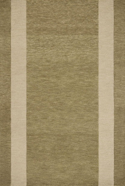 Loloi Leanne Ford Craven Collection CVN-01 Light Olive/Oatmeal 9'-3" x 13' Area Rug Geometrical, Patterned, Neutral, Living Room, Bedroom, Dining Room