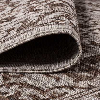 JONATHAN Y Ornate Medallion Indoor Outdoor Area Rug 3X5 Brown/Beige, Jerash for Backyard, Patio, Porch, Easy-Cleaning, High Traffic, Pet-Friendly, Non-Shedding (SMB115A-3)