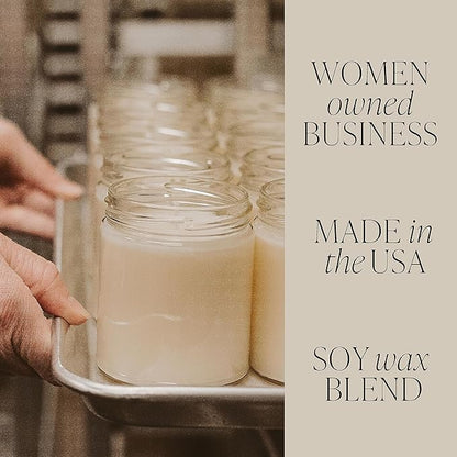 Sweet Water Decor Fraser Fir Candle | Evergreen, Cedar, Balsam, Pine Winter Christmas Tree Scented Soy Candles for Home | 9oz Clear Jar, 40 Hour Burn Time, Made in The USA