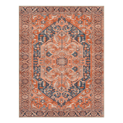 Keen Home Design 3x5 Rug - Machine Washable Entry Rug with Non-Slip Backing, Ideal for Enteryway, Kitchen, Bathroom, Laundry Room - Vintage, Easy Clean, Durable, Low Pile Rug - (3' x 5')
