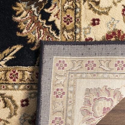 SAFAVIEH Lyndhurst Collection Accent Rug - 4' x 6', Black & Ivory, Traditional Oriental Design, Non-Shedding & Easy Care, Ideal for High Traffic Areas in Entryway, Living Room, Bedroom (LNH553-9012)