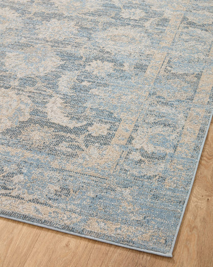 Loloi Odette Collection ODT-03 Sky/Beige 6'-7" x 9'-6" Area Rug