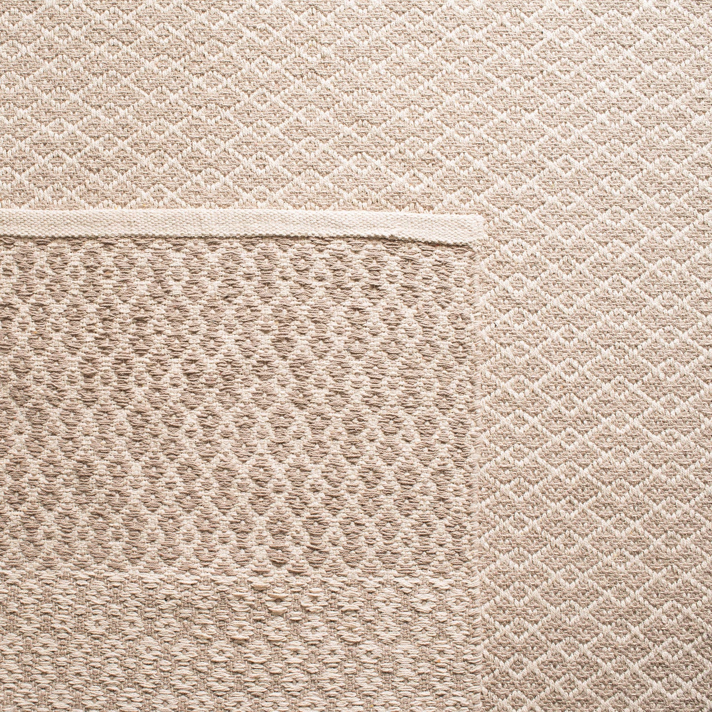 SAFAVIEH Montauk Collection Runner Rug - 2'3" x 12', Ivory & Grey, Handmade Flat Weave Boho Farmhouse Cotton, Ideal for High Traffic Areas in Living Room, Bedroom (MTK339A)