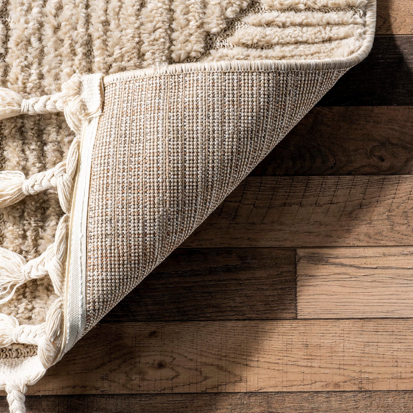 Nuloom Kerry Beige, 6'7" x 9', Geometric, Soft and Cozy, High Traffic, Stain Resistant, Easy Clean, Durable Area Rug for Bedroom, Living Room, Dining Space, Den, Foyer, Entryway