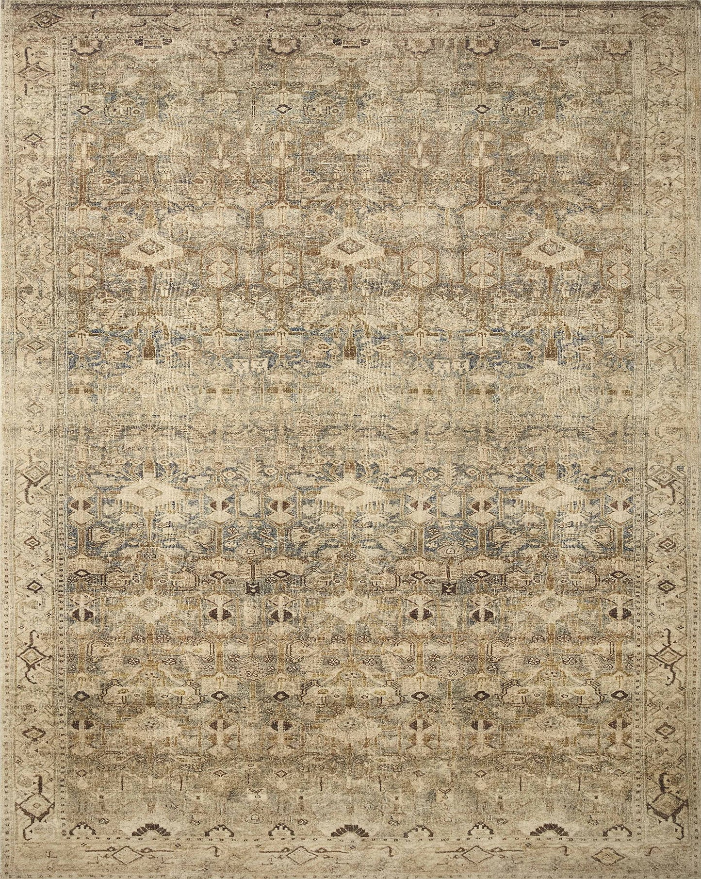 Loloi Margot Collection MAT-04 Antique/Sage 5'-0" x 7'-6" Area Rug feat. CloudPile, No-Shed Easy Clean Large Patterned Area Rug for Living Room, Bedroom, Dining Area