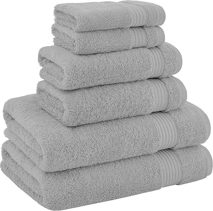 American Veteran Towel, 100% Cotton Turkish 6 Piece Towel Set, Luxury Towels