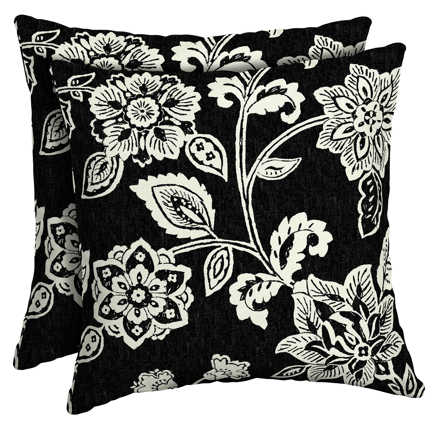 Arden Outdoor Toss Pillow, 2 Pack, 16 x 16, Rain-Proof, Fade Resistant Pistachio Botanical