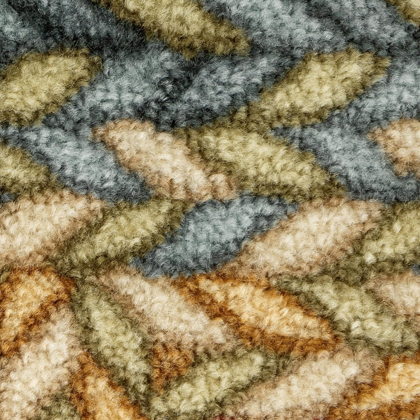 Maples Rugs Marion Bohemian Braided-Style Print Area Rug – Made in USA – Washable, Non-Slip Low-Profile Indoor Throw Rug for Foyer, Kitchen & Bathroom, 34" x 20", Multi-Color