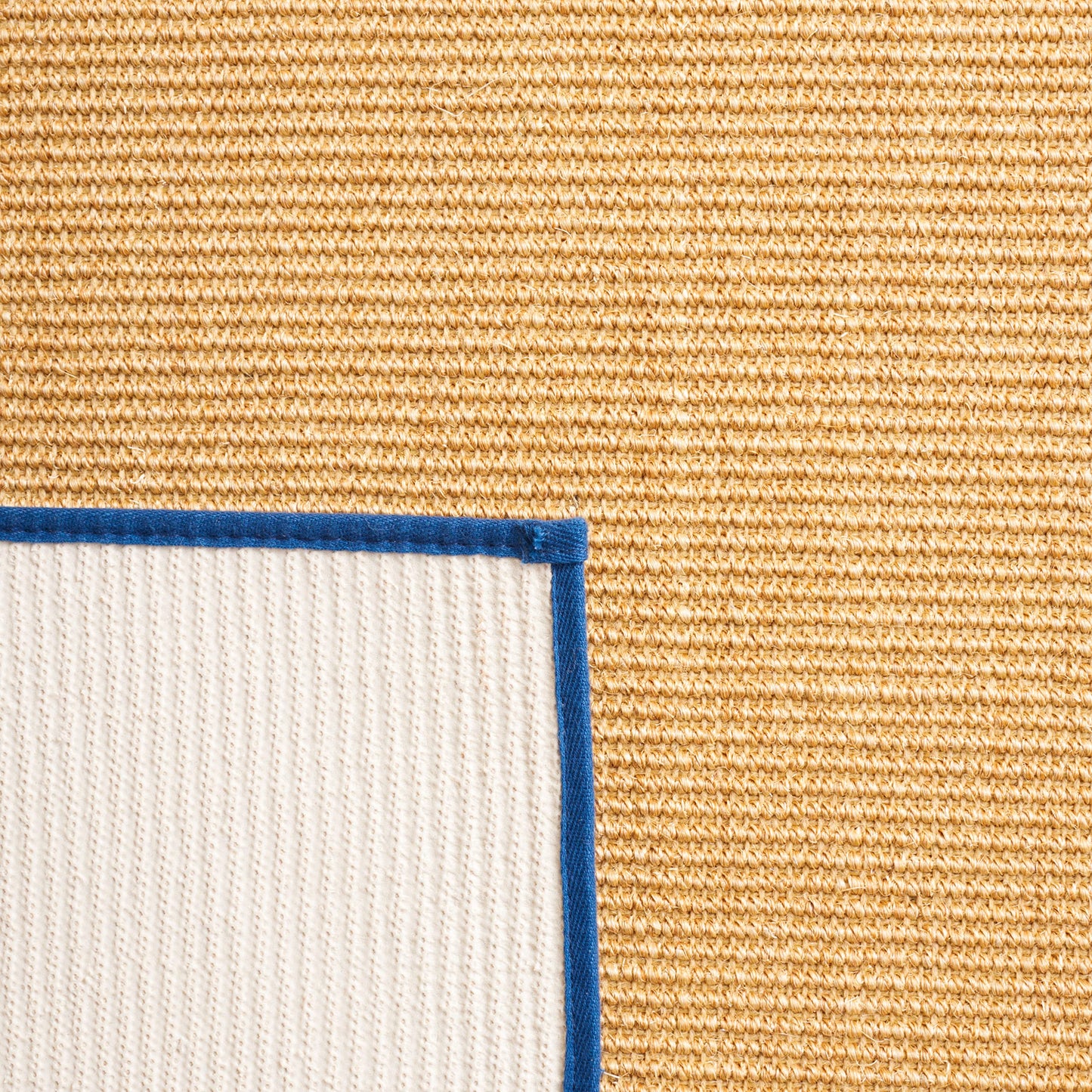 Martha Stewart x SAFAVIEH Area Rug Collection - 3' x 5', Natural & Navy, Sisal & Jute, Farmhouse Style, Ideal for Living Room, Bedroom, Foyer, Accent Space (MSR9501D)