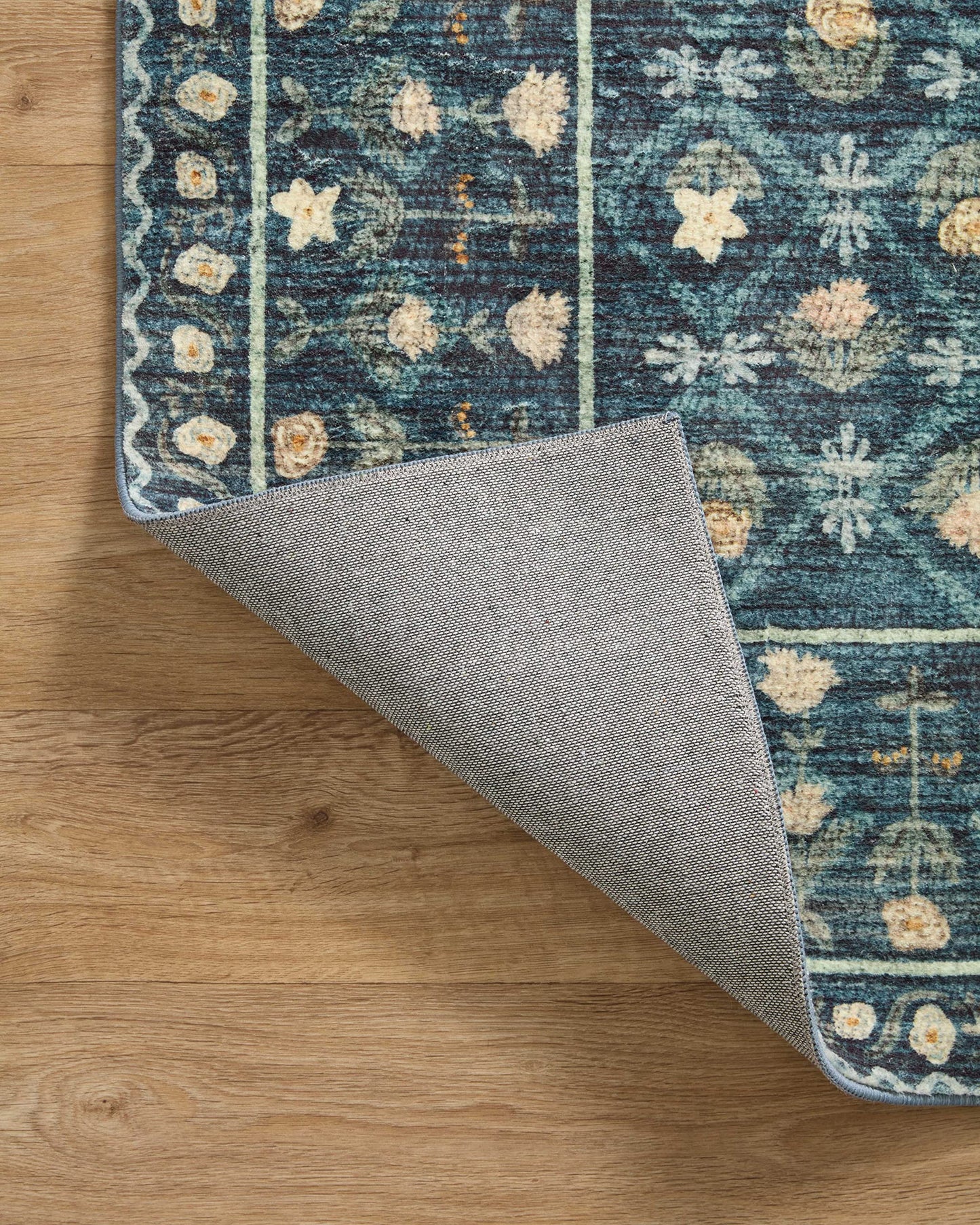 Loloi Rifle Paper Co. Eden Collection EDE-03 Lattice Indigo 8'-6" x 11'-6" Area Rug feat. CloudPile™