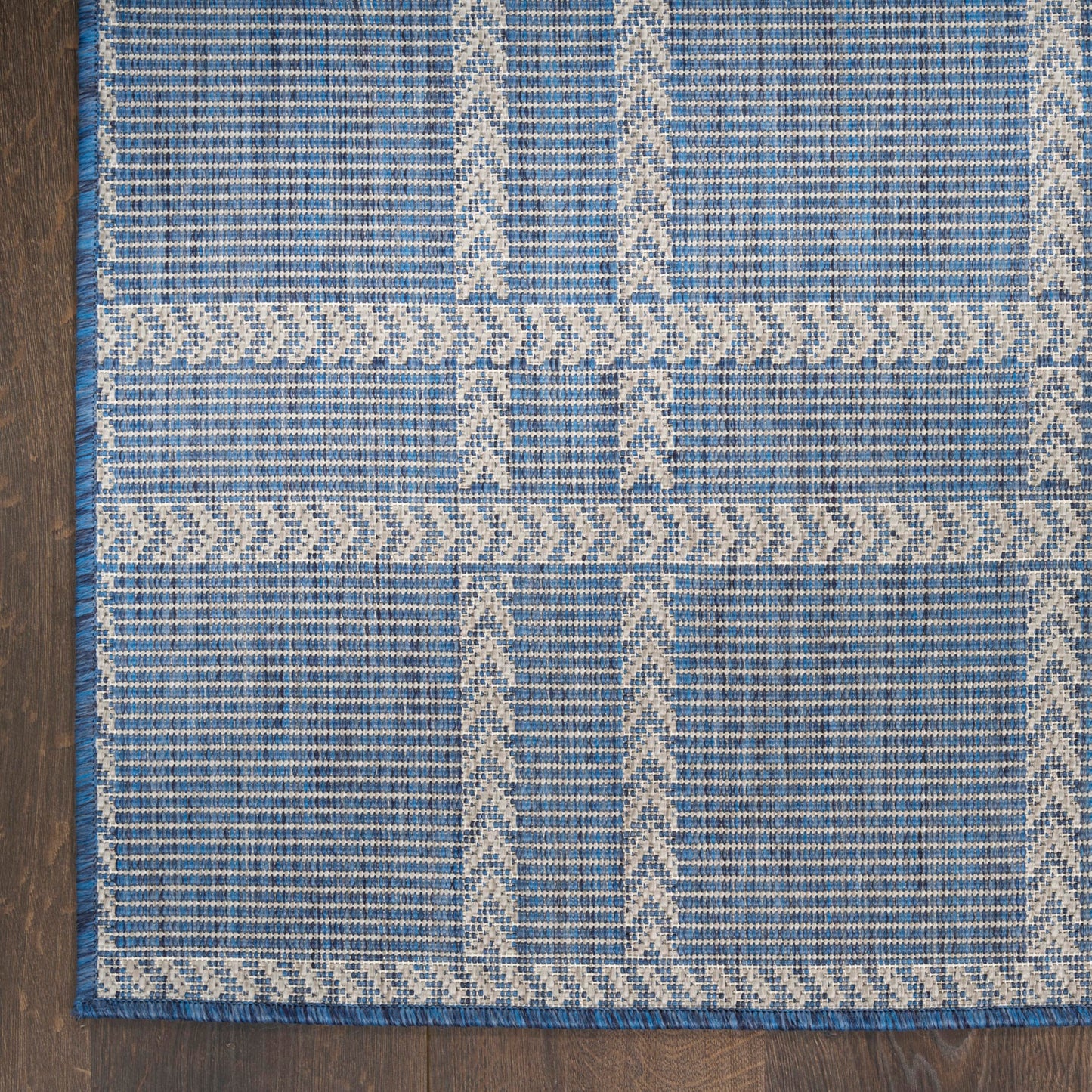 Nourison Home Horizon Indoor/Outdoor Navy 5' x 7' Area Rug - Easy Clean, Non Shedding, Bed Room, Living Room, Dining Room, Kitchen (5' x 7')