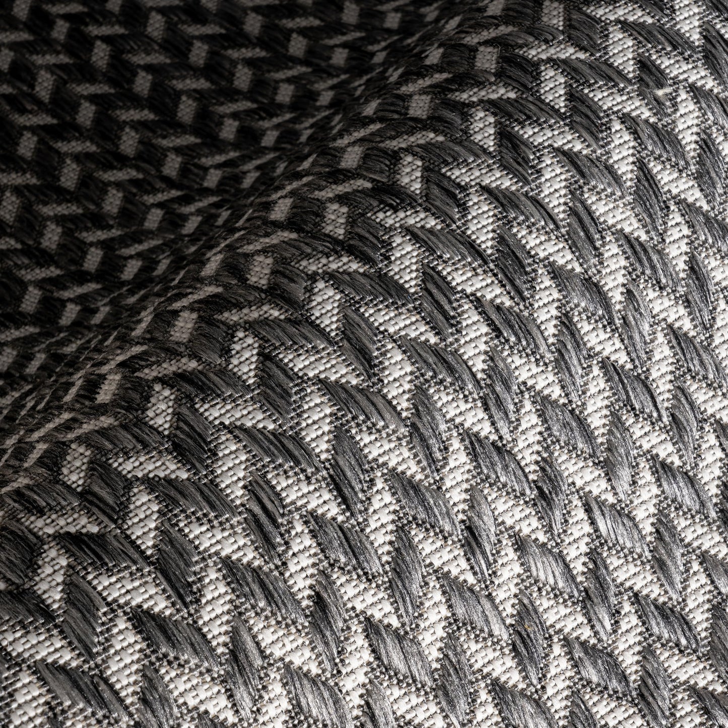 Nuloom Outdoor Performance Camryn Grey/Ivory, 8' x 10', Herringbone, Soft, High Traffic, Stain Resistant, Easy Clean, Durable Area Rug for Indoor/Outdoor Patio, Deck, Porch, Garden, Courtyard