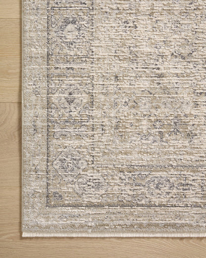 Loloi Amber Lewis Alie Collection ALE-03 Taupe/Dove 5'-3'' x 7'-9'', .13'' Pile Height, Area Rug