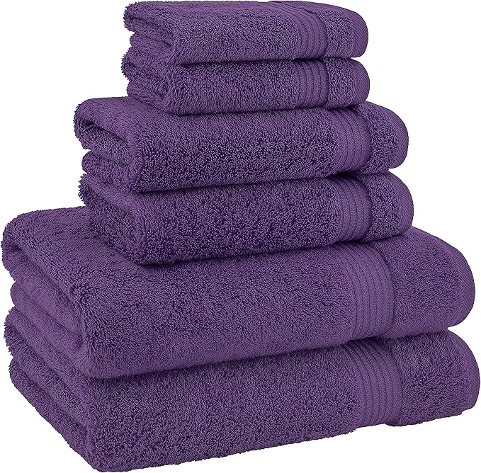 American Veteran Towel, 100% Cotton Turkish 6 Piece Towel Set, Luxury Towels