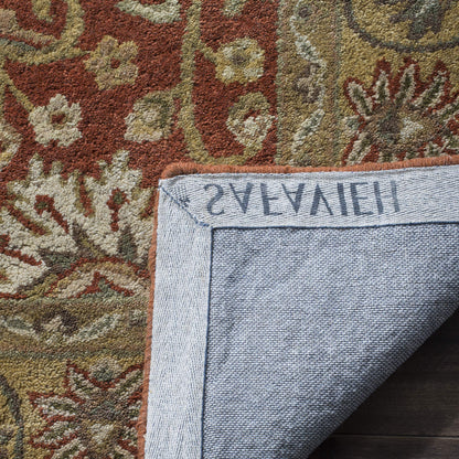 SAFAVIEH Antiquity Collection Accent Rug - 3' x 5', Rust & Gold, Handmade Traditional Oriental Wool, Ideal for High Traffic Areas in Entryway, Living Room, Bedroom (AT249C)