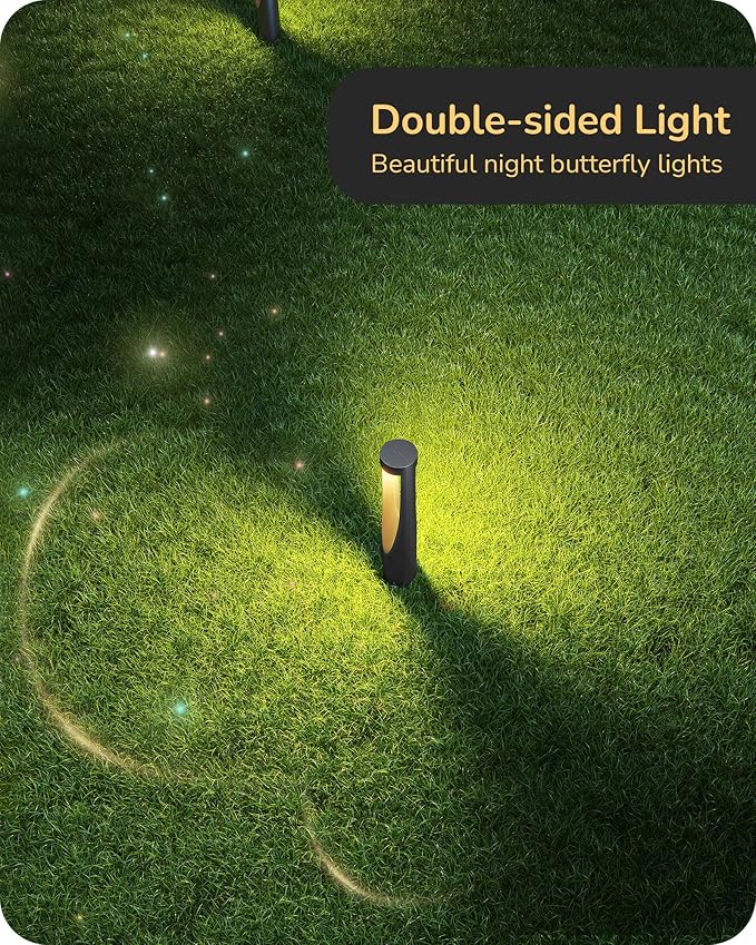 EDISHINE Low Voltage Landscape Lights, 12V 2W 150LM 3000K LED Landscape Path Lights with Connectors, Waterproof Electric Outdoor Landscape Lighting for Walkway Yard Garden, CRI80 12 Pack