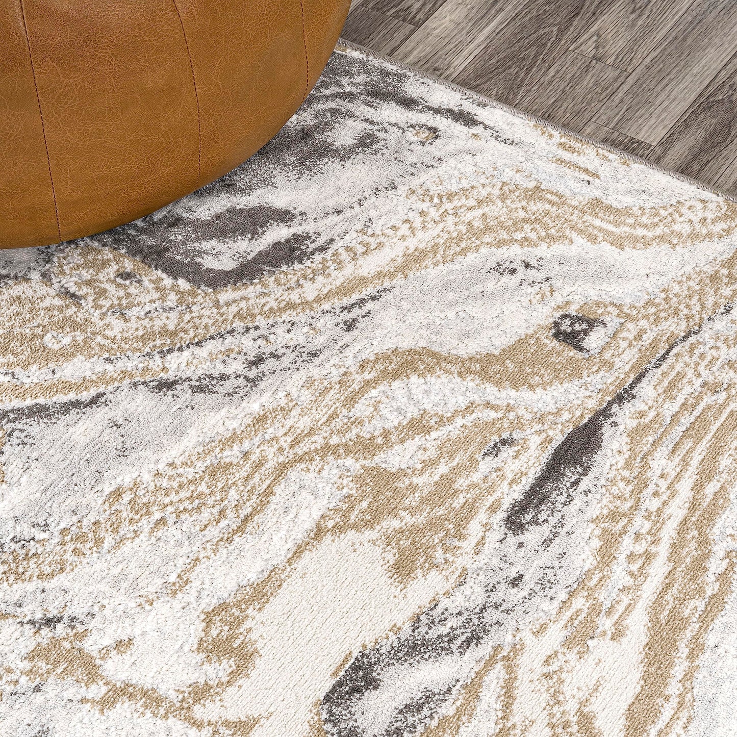 JONATHAN Y Swirl Marbled Beige/Ivory Indoor Area Rug 3X5 ft, Abstract for Living Room, Bedroom, Kitchen, Office, Easy-Cleaning, High Traffic, Pet-Friendly, Non-Shedding SOR203F-3