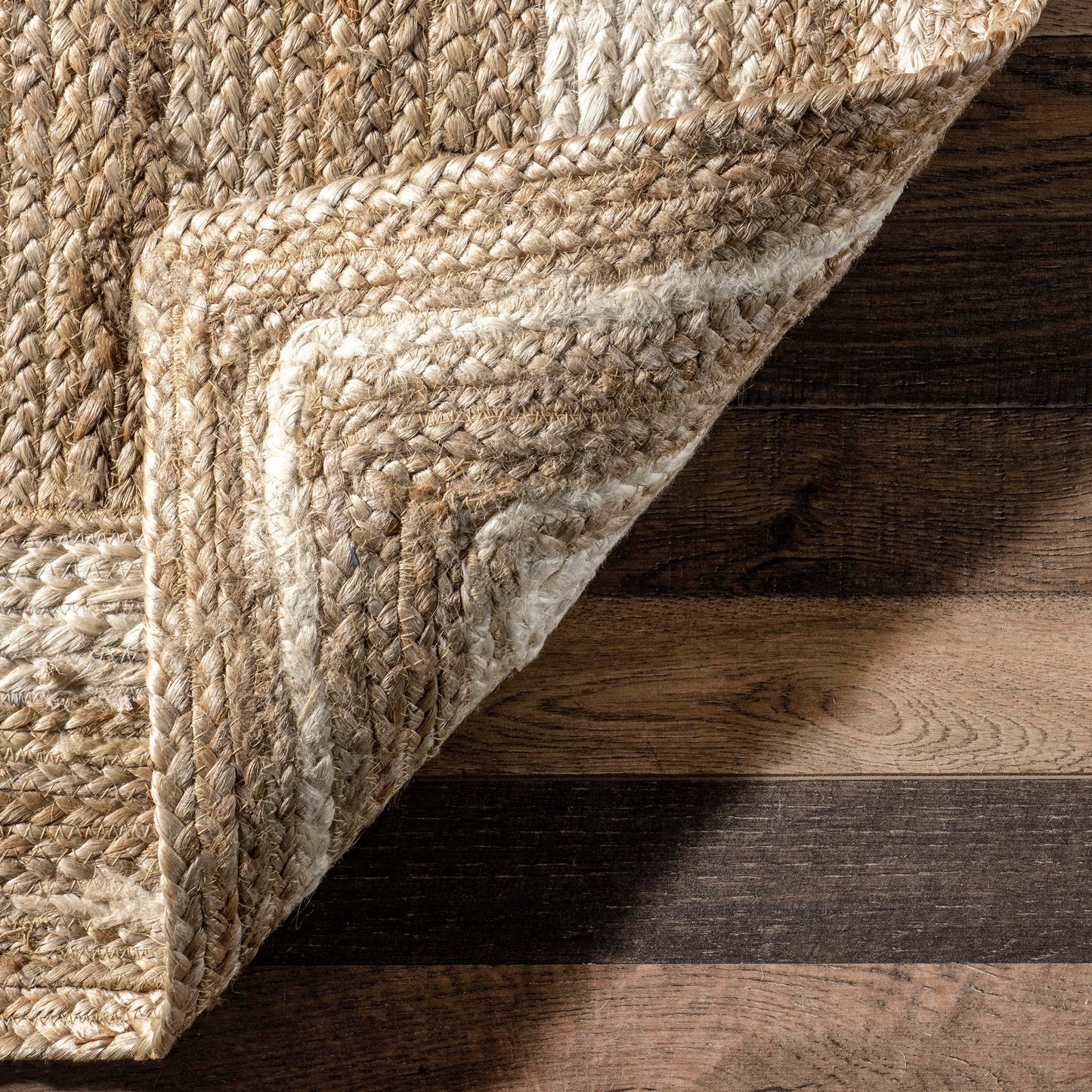 Nuloom Rikki Off-White/Natural, 3' x 5' Oval, Coastal Braided, Jute, Soft and Textured, High Traffic, Stain Resistant, Easy Clean, Durable Area Rug for Bedroom, Living Room, Dining, Foyer, Entryway