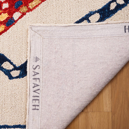 SAFAVIEH Aspen Collection Accent Rug - 2' x 3', Ivory & Multi, Handmade Moroccan Boho Tribal Wool, Ideal for High Traffic Areas in Entryway, Living Room, Bedroom (APN702A)