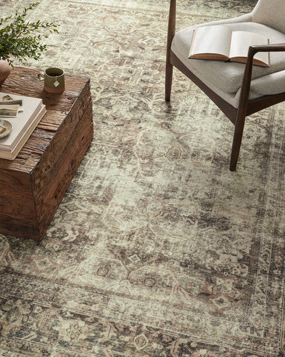 Loloi Magnolia Home by Joanna Gaines Sinclair Collection SIN-01 Pebble/Taupe 2'-3" x 9'-6", .25" Pile Height, Machine Washable, Runner Rug