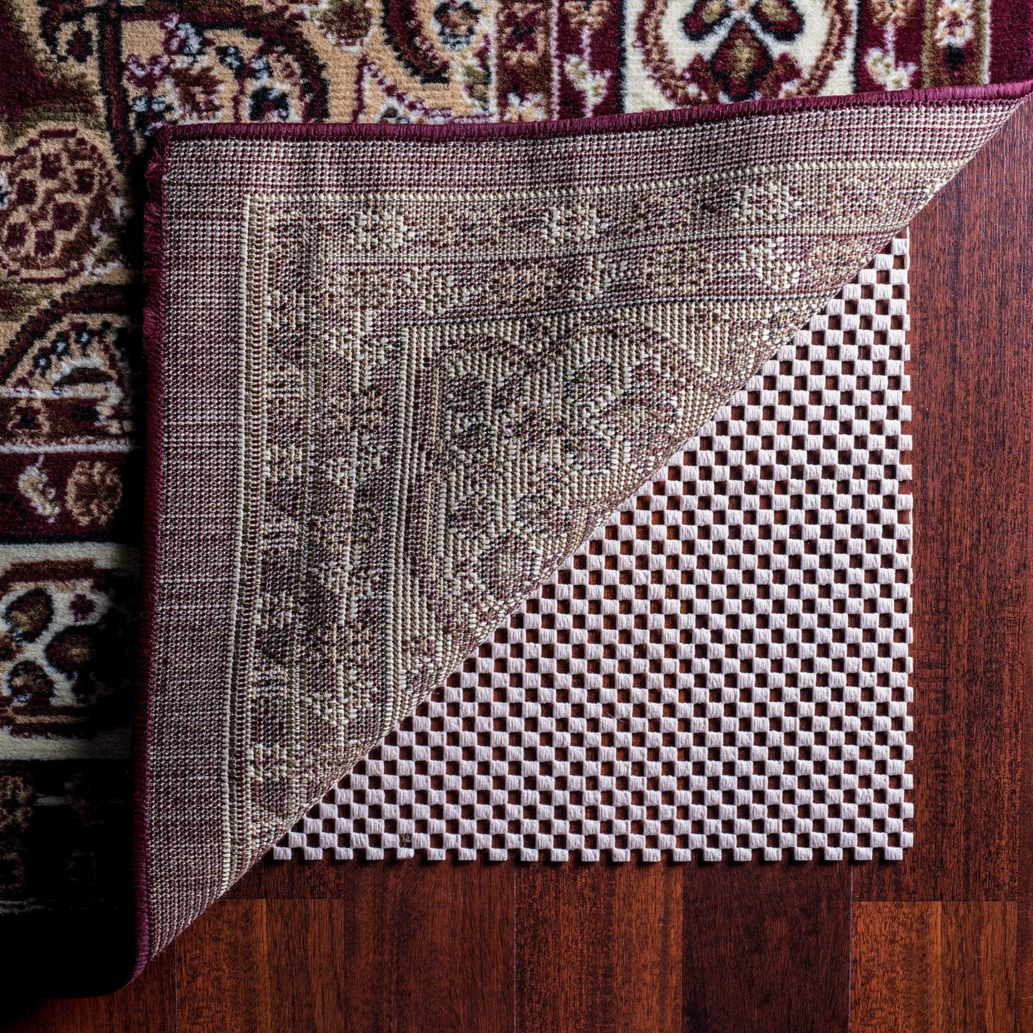 Epica Super-Grip Non-Slip Area Rug Pad 5 x 8 for Any Hard Surface Floor, Keeps Your Rugs Safe and in Place