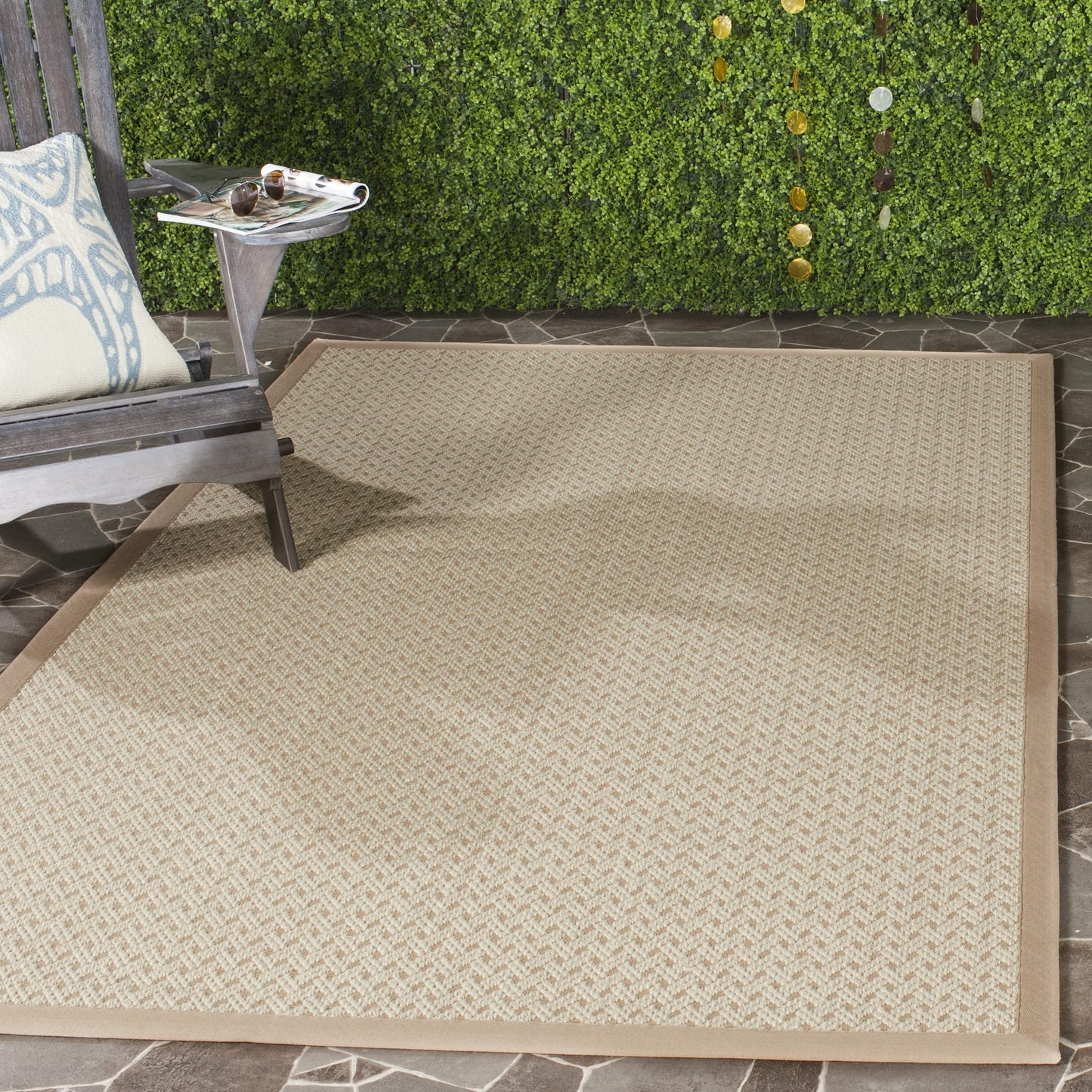 SAFAVIEH Natural Fiber Collection Area Rug - 10' x 14', Ivory & Natural, Jute Sisal & Jute Design, Ideal for High Traffic Areas in Living Room, Bedroom (NF476A)