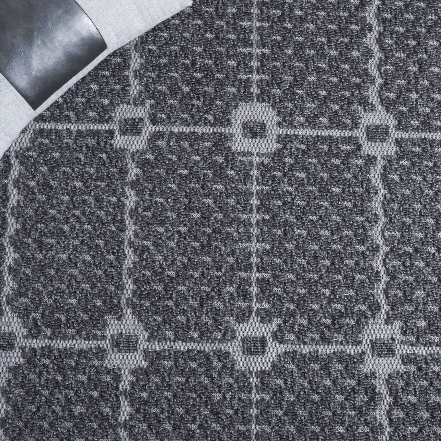 SAFAVIEH Washable Rug Outdoor Milos Collection - 5' x 7'6", Charcoal, Non-Shedding & Easy to Clean, Ideal for Patio, Backyard, Mudroom (MLO112H)