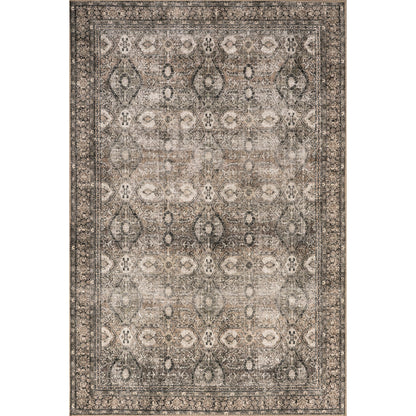 Nuloom Hillstone Collection Aether Brown/Rust, 7'10" x 10', Vintage Medallion, Soft and Cozy, High Traffic, Stain Resistant, Easy Clean, Durable Area Rug for Bedroom, Living Room, Dining, Foyer