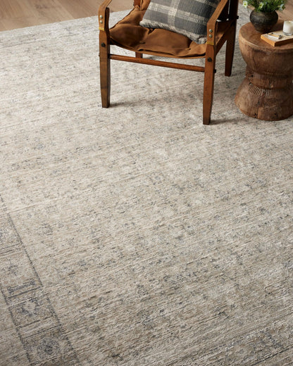Loloi Amber Lewis Alie Collection ALE-03 Taupe/Dove 5'-3'' x 7'-9'', .13'' Pile Height, Area Rug