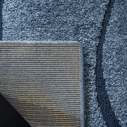 SAFAVIEH Florida Shag Collection Area Rug - 8'6" x 12', Light Blue & Blue, Non-Shedding & Easy Care, 1.2-inch Thick Ideal for High Traffic Areas in Living Room, Bedroom (SG471-6065)