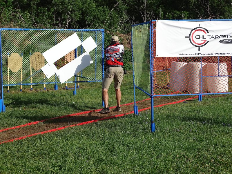 Official USPSA/IPSC Cardboard Targets, Competition Torso Target, Silhouette Shooting Target, Cardboard Targets. Made in USA (USPSA Red Center, 20 Target Pack)