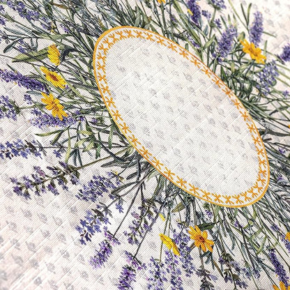 Maison d' Hermine Table Cloth Square Table 100% Cotton 54 x 54 Inches Tablecloth Reusable Decorative for Dining Room, Farmhouse, Home, Party, Festive & Wedding Spring Summer - Fanny Lavender