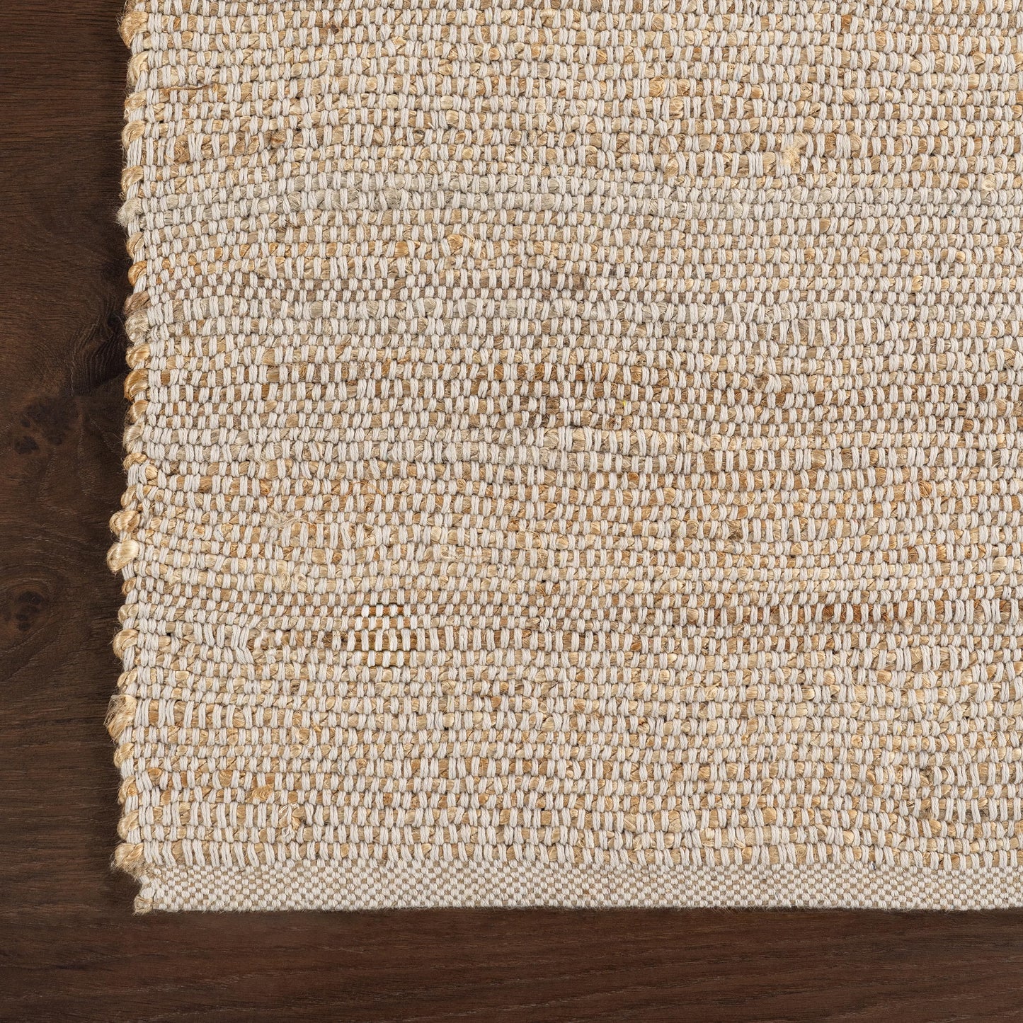 nuLOOM 2'6" x 8' Elfriede Jute & Cotton Hand Woven Area Rug, Natural, Solid Rustic Farmhouse Style, Weaved Design, Natural Fiber, For Bedroom, Living Room, Dining Room, Hallway, Office, Entryway