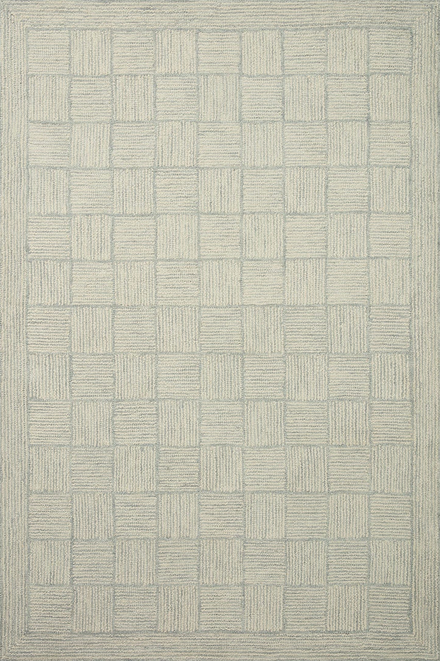 Loloi Chris Loves Julia Francis Collection FRA-03 Silver/Sky 5'-0" x 7'-6" Area Rug