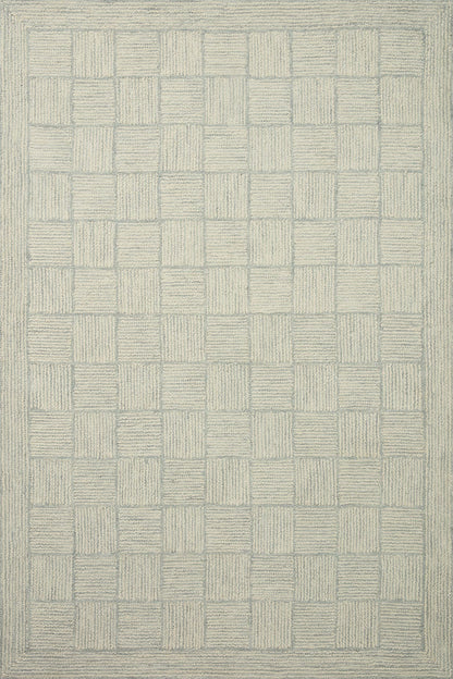 Loloi Chris Loves Julia Francis Collection FRA-03 Silver/Sky 5'-0" x 7'-6" Area Rug