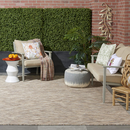 Nourison Home Positano Beige 8' x 10' Area Rug - Easy Clean, Non Shedding, Bed Room, Living Room, Dining Room, Kitchen (8' x 10')