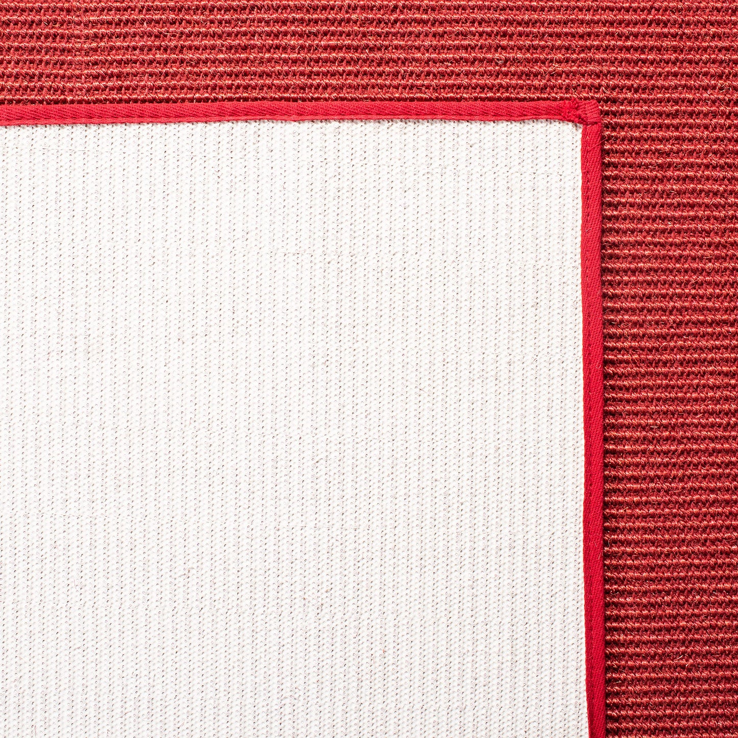 Martha Stewart x SAFAVIEH Area Rug Collection - 5' x 7', Red, Sisal & Jute, Farmhouse Style, Ideal for Living Room, Bedroom, Office, Dining Space (MSR9501Q)