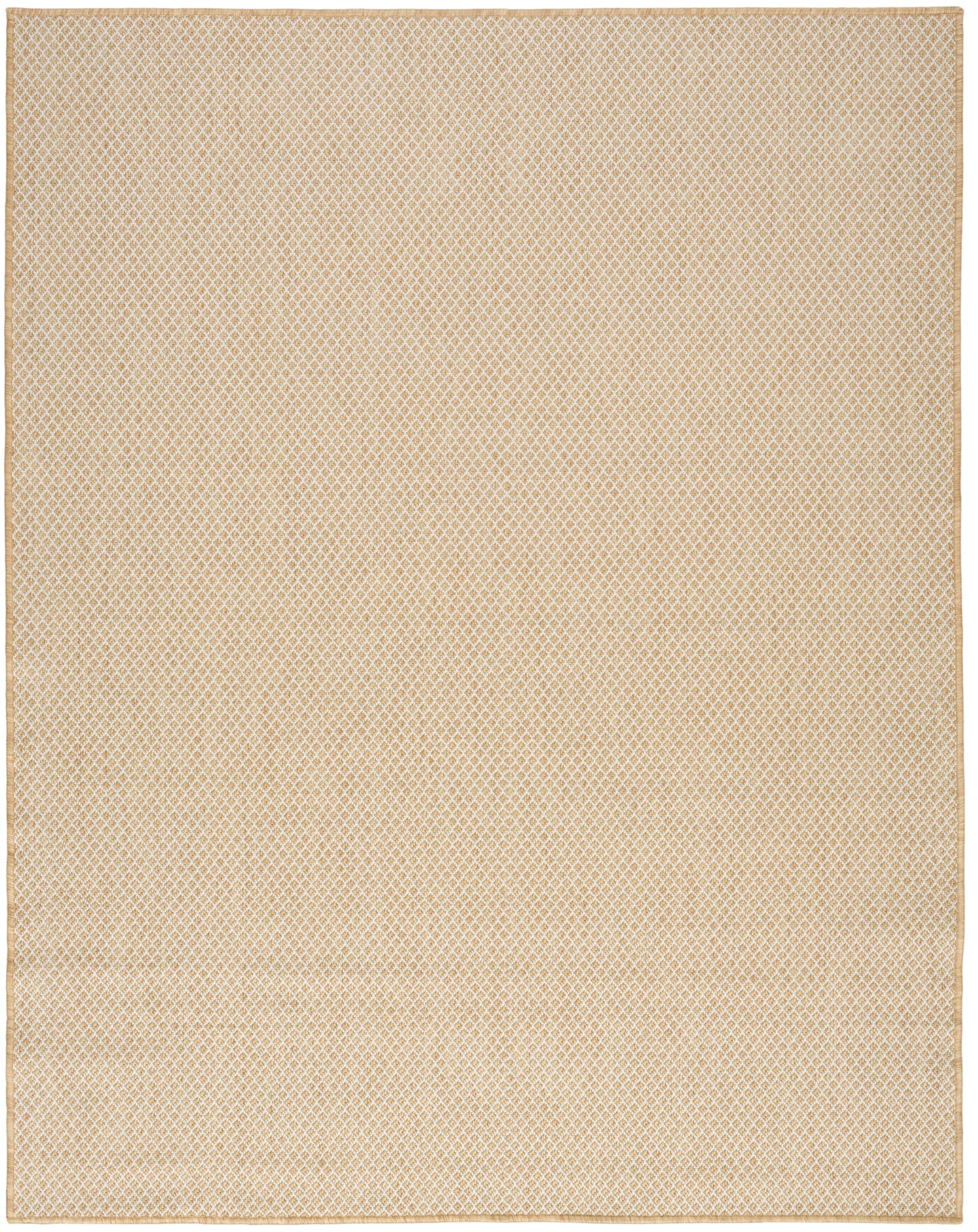 Nourison Home Courtyard Natural 9' x 12' Area Rug - Easy Clean, Non Shedding, Bed Room, Living Room, Dining Room, Kitchen (9' x 12')
