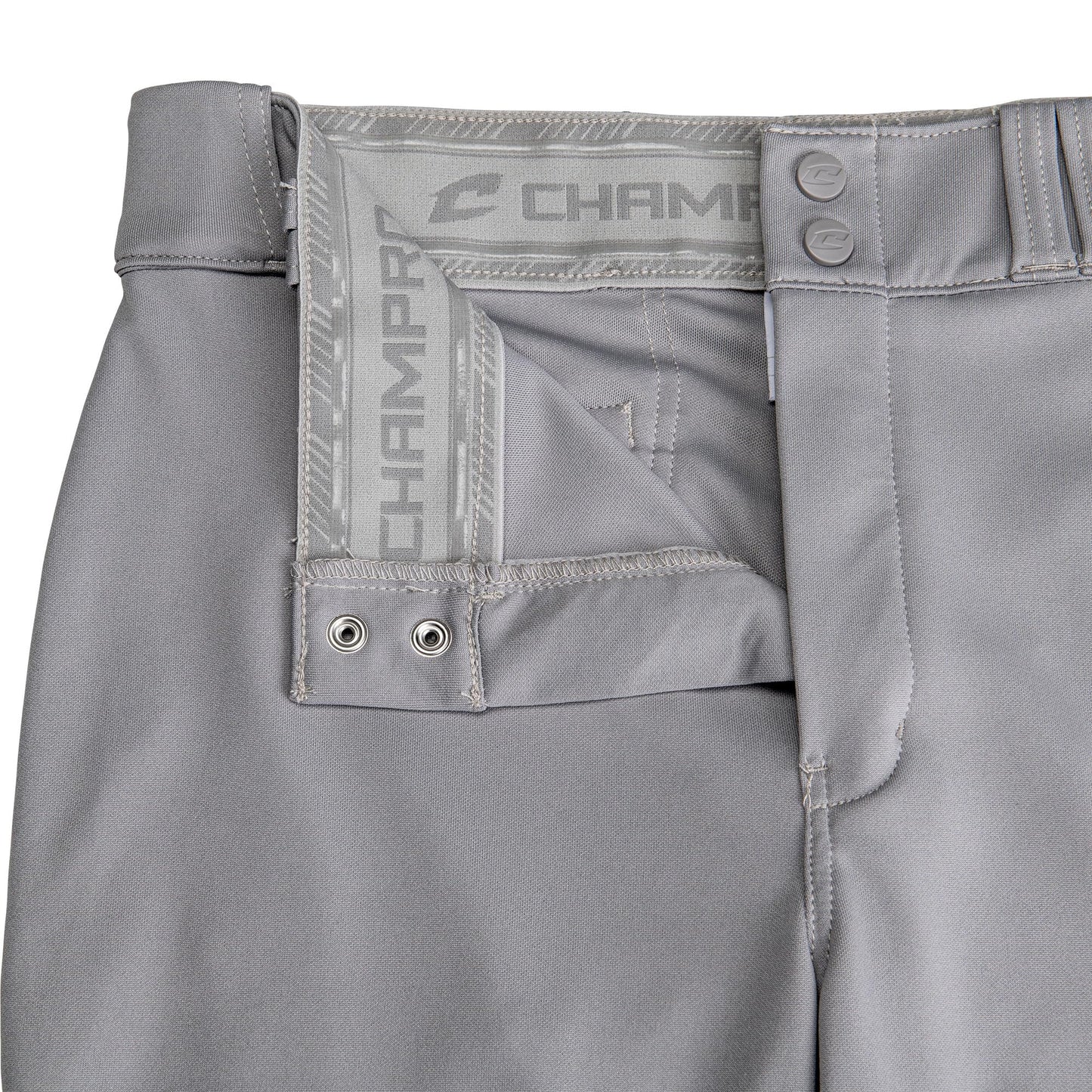 Champro Triple Crown 2.0 Tapered Bottom Baseball Pants, Youth Medium, Grey