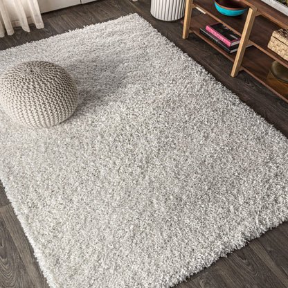 JONATHAN Y Mercer Shag Plush White Indoor Area Rug, 8x10, Transitional, Modern, Easy-Cleaning for Living Room, Bedroom, Kitchen, Pet Friendly, Non-Shedding (MCR106A-8)