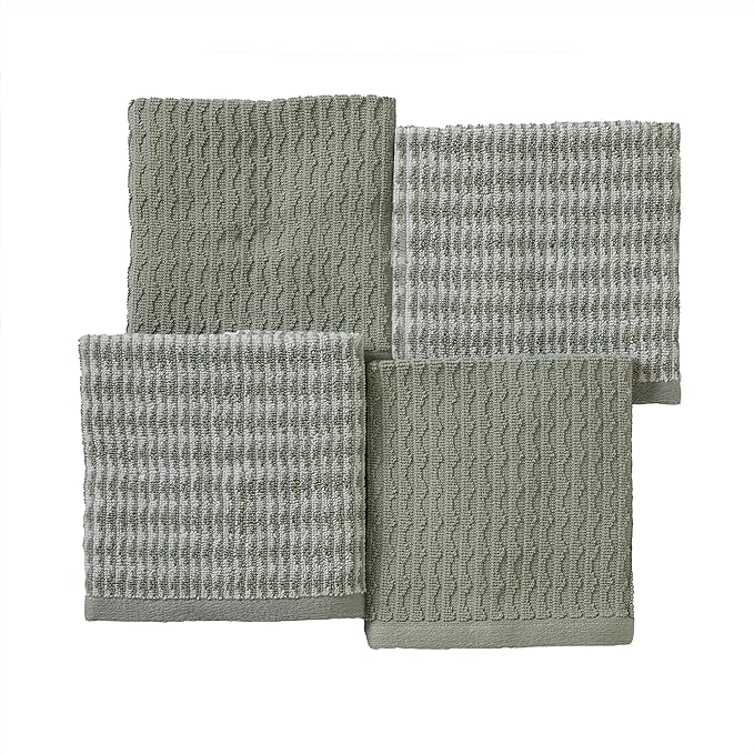 SKL Home Longborough 100% Turkish Cotton Premium 4-Piece Washcloth Set