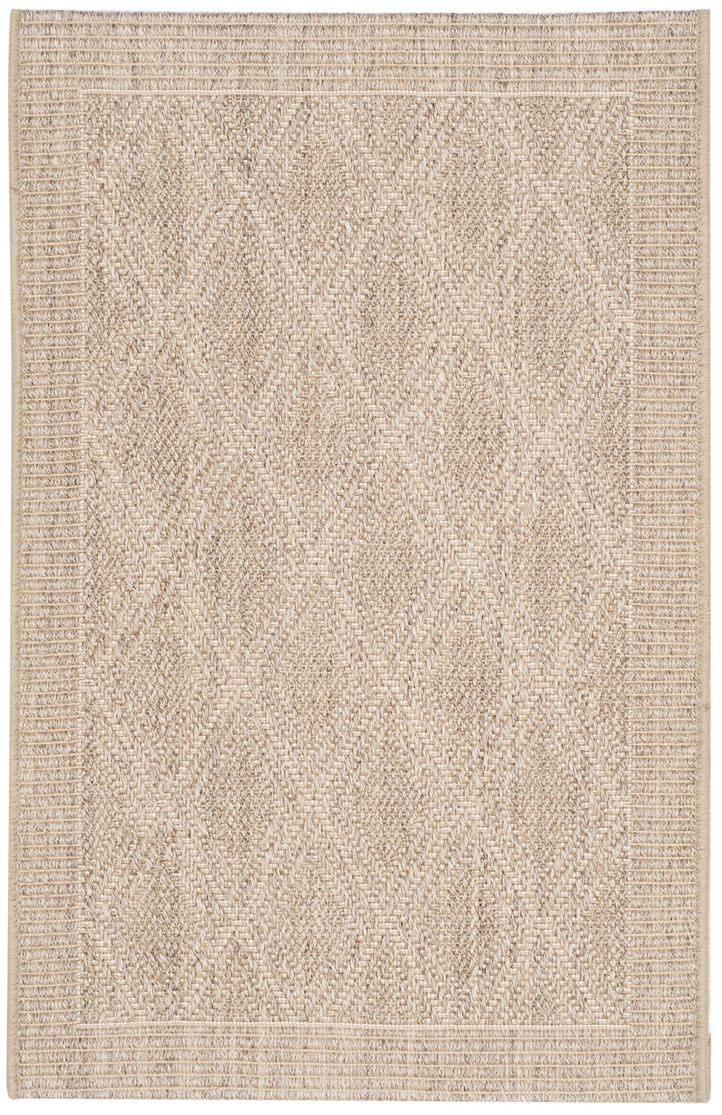 SAFAVIEH Palm Beach Collection Accent Rug - 2' x 3', Sand, Sisal & Jute Design, Ideal for High Traffic Areas in Entryway, Living Room, Bedroom (PAB351A)