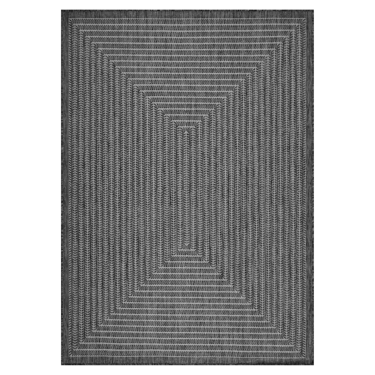 Adiva Rugs Outdoor Indoor Area Rug, Weather Resistant, Easy to Clean, Stain Resistant Floor Mat for Dining Room, Backyard, Deck, Patio (Pebble Weiss, 5' x 7')