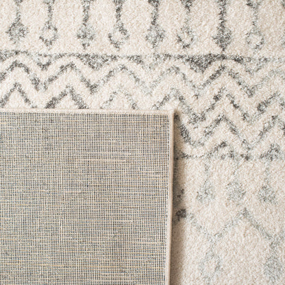 SAFAVIEH Area Rug 10x13 - Tulum Collection - Large - Ivory & Grey, Moroccan Boho Distressed Design, Non-Shedding & Easy to Clean, Ideal for Living Room, Bedroom, Dining Space (TUL270A)