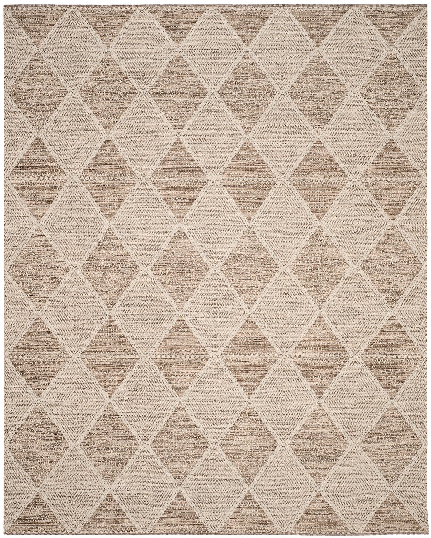 SAFAVIEH Montauk Collection Area Rug - 10' x 14', Beige, Handmade Cotton, Ideal for High Traffic Areas in Living Room, Bedroom (MTK822E)