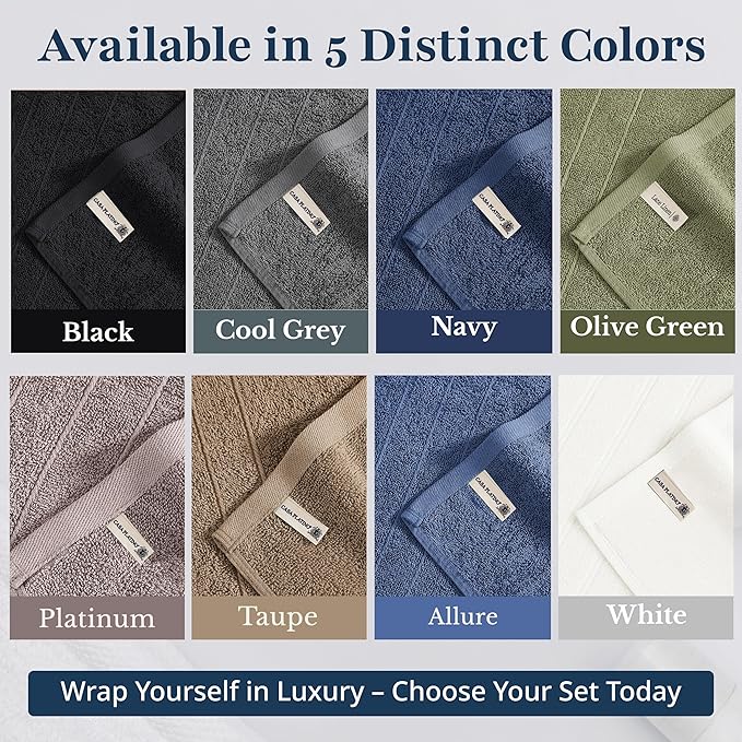 LANE LINEN Bath Hand Towels for Bathroom