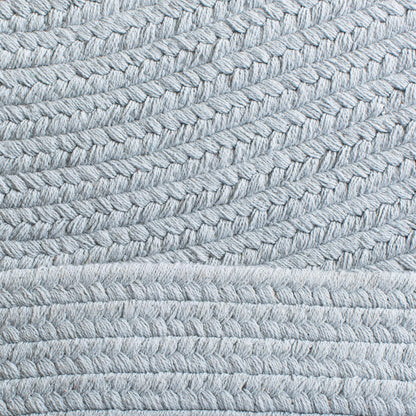 SAFAVIEH Braided Collection 4' x 6' Oval Light Blue BRD176A Handmade Country Cottage Reversible Cotton Area Rug