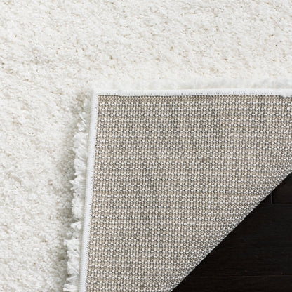 SAFAVIEH California Shag Collection Area Rug - 5'3" x 7'6", White, Non-Shedding & Easy to Clean, Ultra Plush Thick Pile, Ideal for Living Room, Bedroom, Dining Space (SG151-1010)