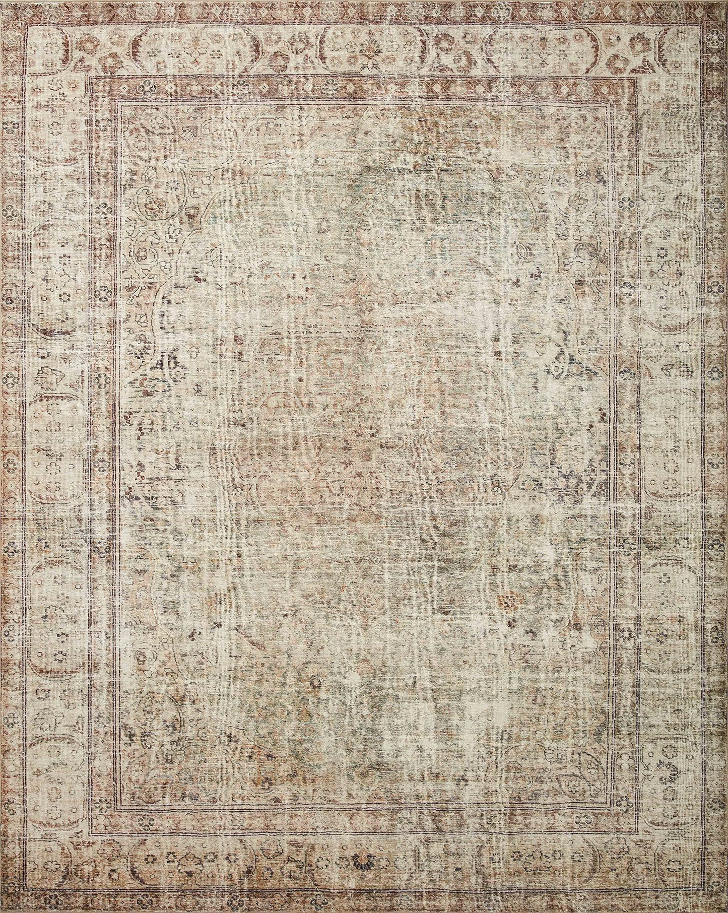 Loloi Margot Collection MAT-01 Antique/Sage 7'-6" x 9'-6" Area Rug feat. CloudPile, No-Shed Easy Clean Large Patterned Area Rug for Living Room, Bedroom, Dining Area